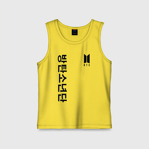 Детская майка BTS Korea / Желтый – фото 1