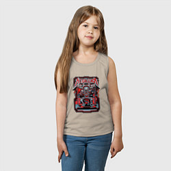 Майка детская хлопок Metallica: Robot Style, цвет: миндальный — фото 2
