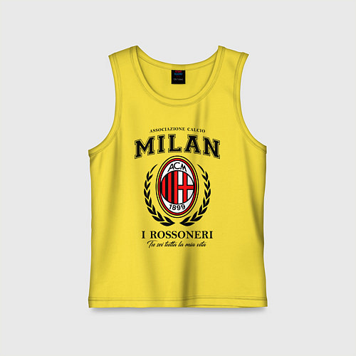 Детская майка Milan: I Rossoneri / Желтый – фото 1