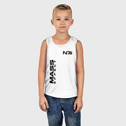 Майка детская хлопок MASS EFFECT N7, цвет: белый — фото 2