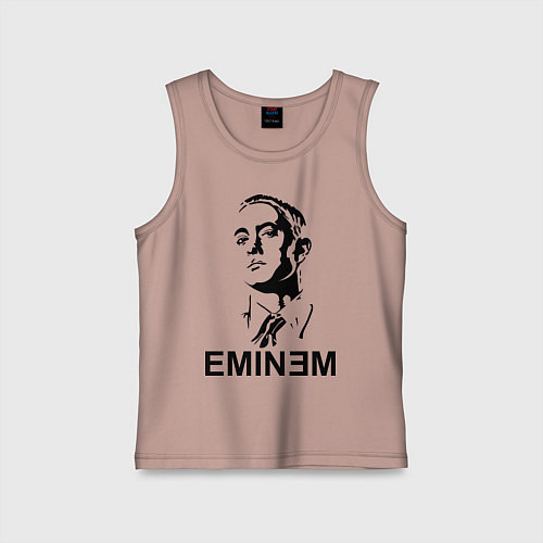 Детская майка Эминем / Пыльно-розовый – фото 1