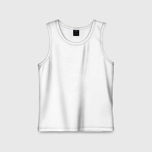 Детская майка Eat, Sleep, Apex, Repeat / Белый – фото 1