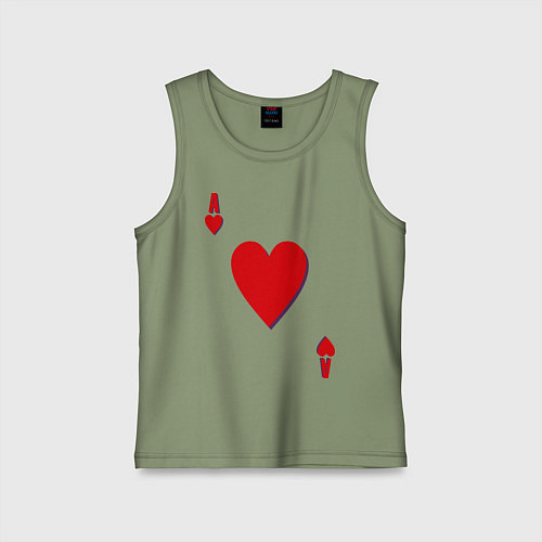 Детская майка Червовый туз / Авокадо – фото 1