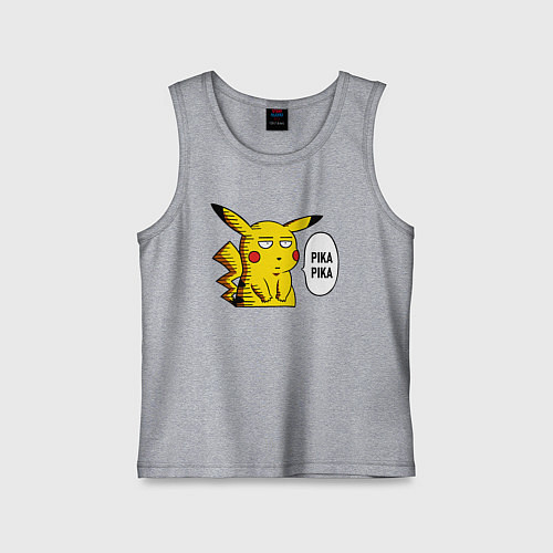 Детская майка Pika Pika Okay / Меланж – фото 1