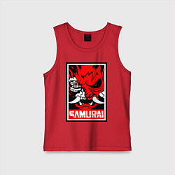 Детская майка Cyberpunk 2077: Samurai Poster