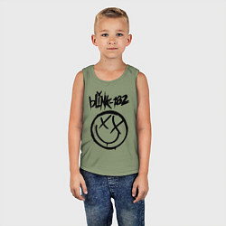 Майка детская хлопок BLINK-182, цвет: авокадо — фото 2
