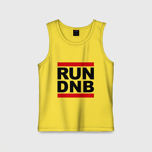 Детская майка RUN DNB / Желтый – фото 1