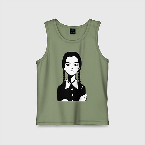 Детская майка Wednesday Addams / Авокадо – фото 1
