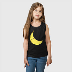 Майка детская хлопок Веселенький бананчик крупный эмодзи, цвет: черный — фото 2