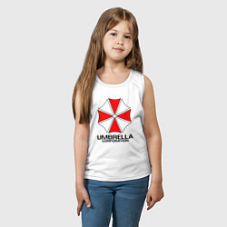 Майка детская хлопок UMBRELLA CORP, цвет: белый — фото 2