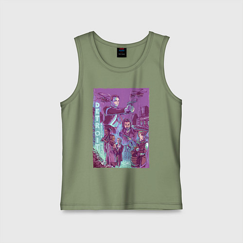 Детская майка DETROIT: BECOME HUMAN / Авокадо – фото 1