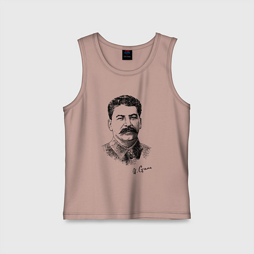 Детская майка Товарищ Сталин / Пыльно-розовый – фото 1