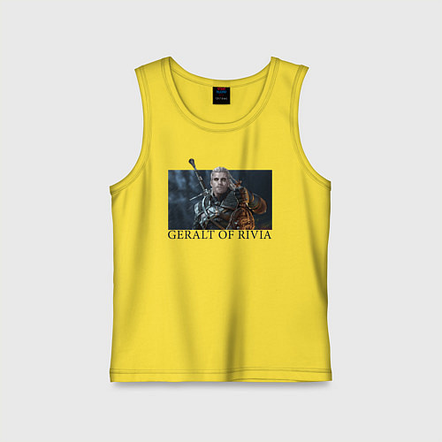 Детская майка GERALT OF RIVIA / Желтый – фото 1