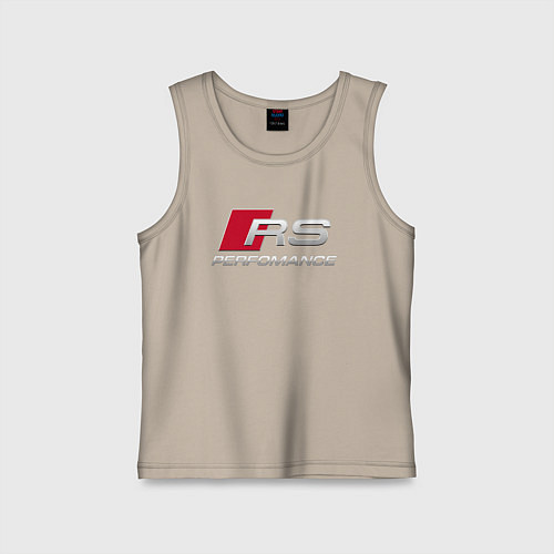 Детская майка AUDI RS / Миндальный – фото 1