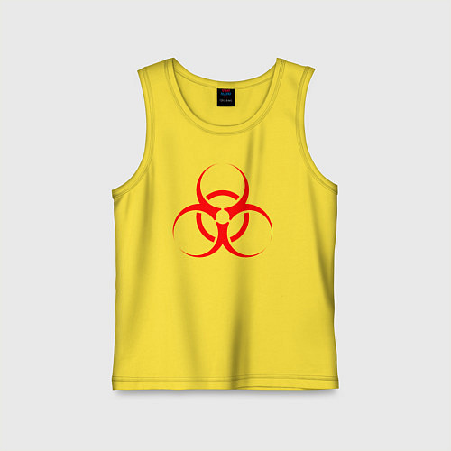 Детская майка BIOHAZARD / Желтый – фото 1