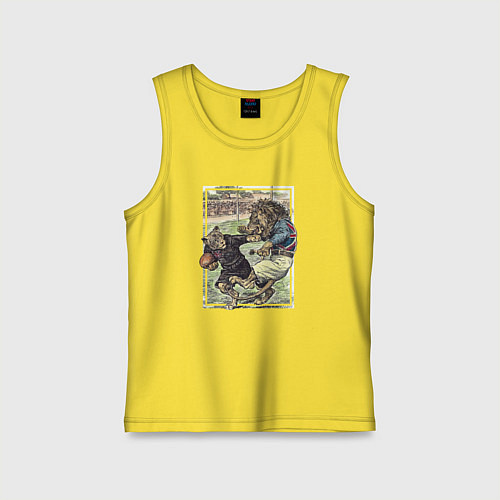 Детская майка English Rugby / Желтый – фото 1