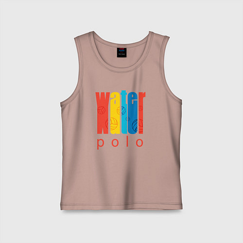 Детская майка Water polo / Пыльно-розовый – фото 1