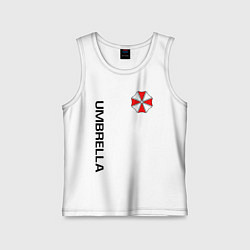 Майка детская хлопок UMBRELLA CORP, цвет: белый