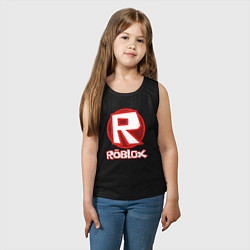 Майка детская хлопок ROBLOX, цвет: черный — фото 2