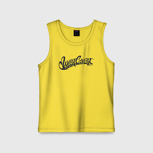 Детская майка West Coast Customs / Желтый – фото 1