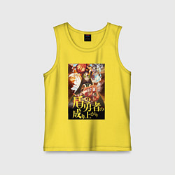 Майка детская хлопок Восхождение героя щита, цвет: желтый