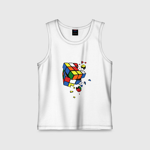Детская майка Кубик Рубика / Белый – фото 1