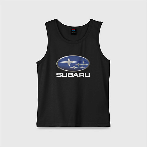 Детская майка SUBARU / Черный – фото 1