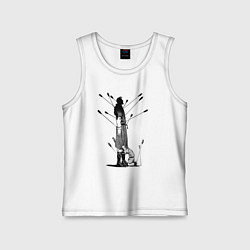 Майка детская хлопок Vinland saga, цвет: белый