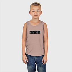 Майка детская хлопок Senku Аниме Доктор Стоун, цвет: пыльно-розовый — фото 2