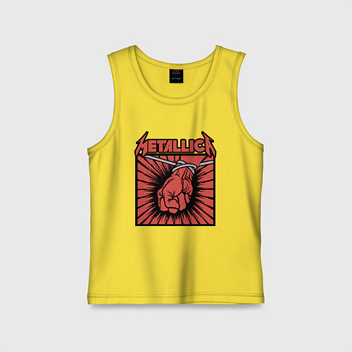Детская майка Metallica / Желтый – фото 1
