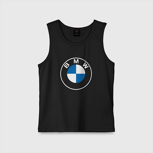 Детская майка BMW LOGO 2020 / Черный – фото 1