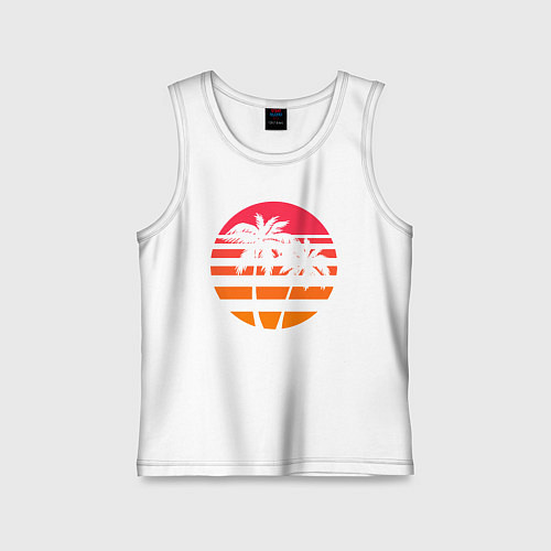 Детская майка Пальма / Белый – фото 1