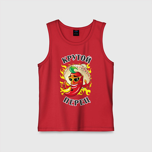 Детская майка Крутой мексиканский перец / Красный – фото 1