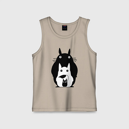 Детская майка Тоторо / Миндальный – фото 1