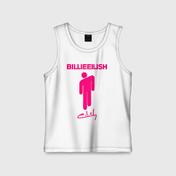 Майка детская хлопок BILLIE EILISH, цвет: белый