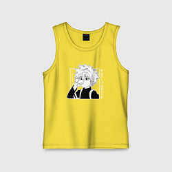 Майка детская хлопок Killua Hunter x Hunter Киллуа, цвет: желтый