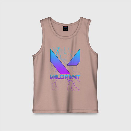 Детская майка VALORANT / Пыльно-розовый – фото 1
