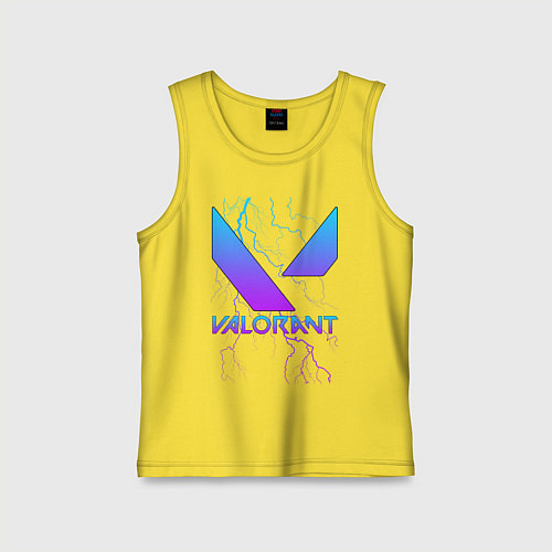 Детская майка VALORANT / Желтый – фото 1