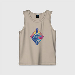 Детская майка Эстетика большой волны