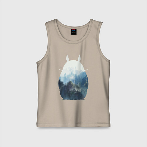 Детская майка Тоторо / Миндальный – фото 1