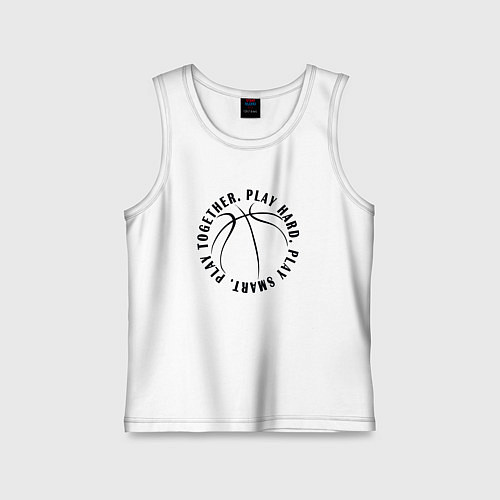 Детская майка Basketball / Белый – фото 1