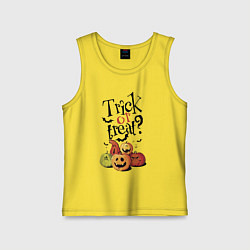 Майка детская хлопок Кошелек или жизнь!, цвет: желтый