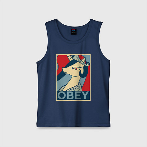 Детская майка Trixie OBEY / Тёмно-синий – фото 1