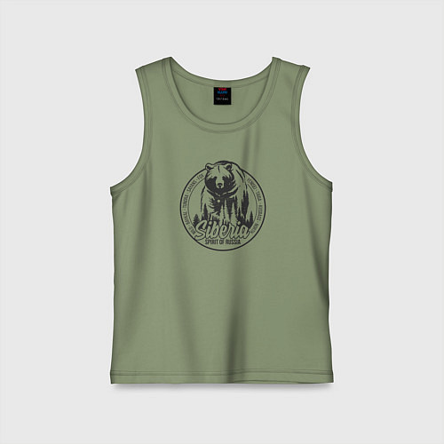 Детская майка Сибирь Дух России / Авокадо – фото 1