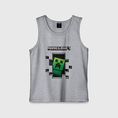 Детская майка Майнкрафт / Меланж – фото 1