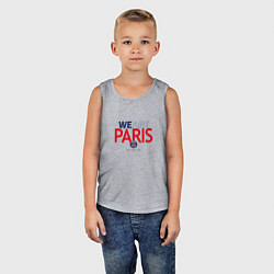 Майка детская хлопок PSG We Are Paris 202223, цвет: меланж — фото 2