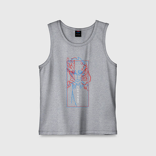 Детская майка Поднятие уровня в одиночку / Меланж – фото 1