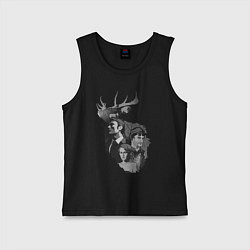 Майка детская хлопок Hannibal, цвет: черный