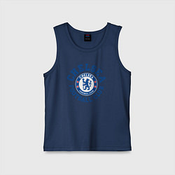 Майка детская хлопок Chelsea FC, цвет: тёмно-синий