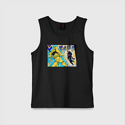 Майка детская хлопок Дио идет на забив, цвет: черный